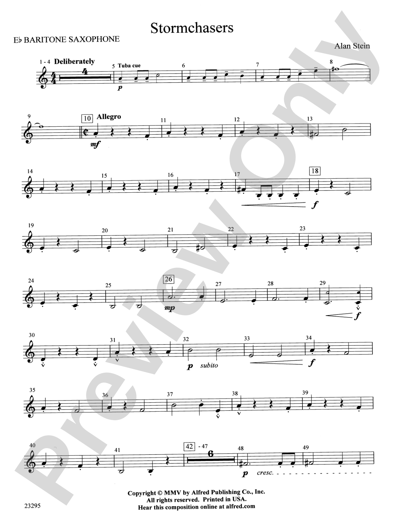 Stormchasers: E-flat Baritone Saxophone
