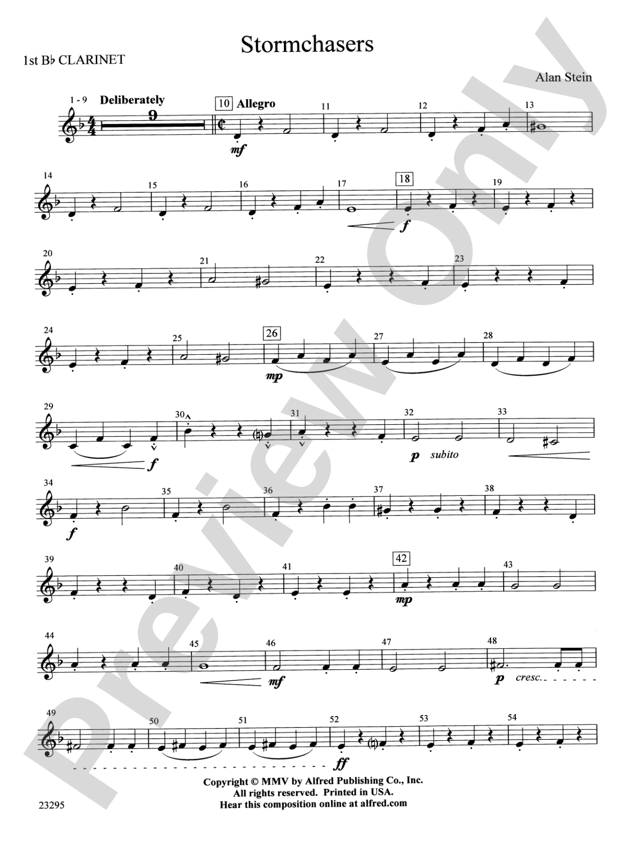 Stormchasers: 1st B-flat Clarinet