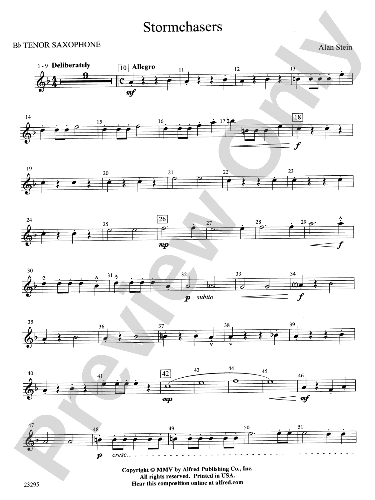 Stormchasers: B-flat Tenor Saxophone