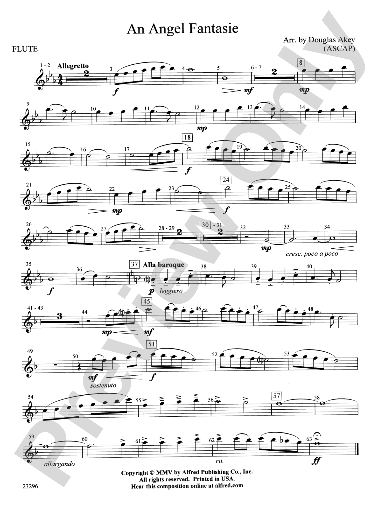 An Angel Fantasie: Flute