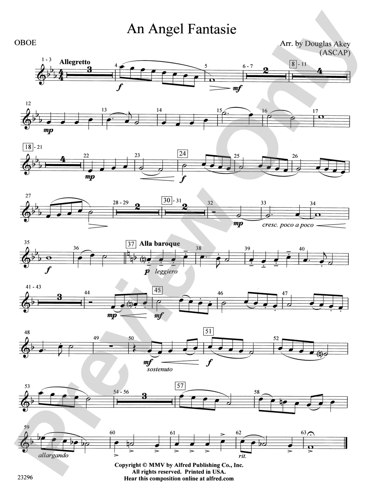 An Angel Fantasie: Oboe