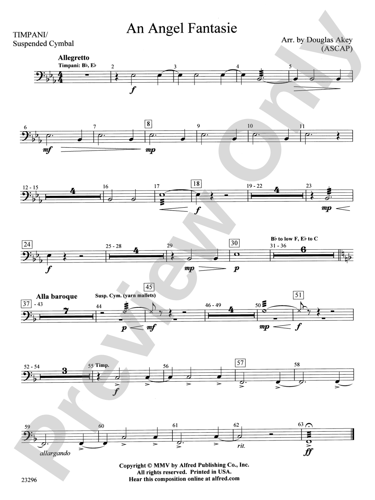 An Angel Fantasie: Timpani