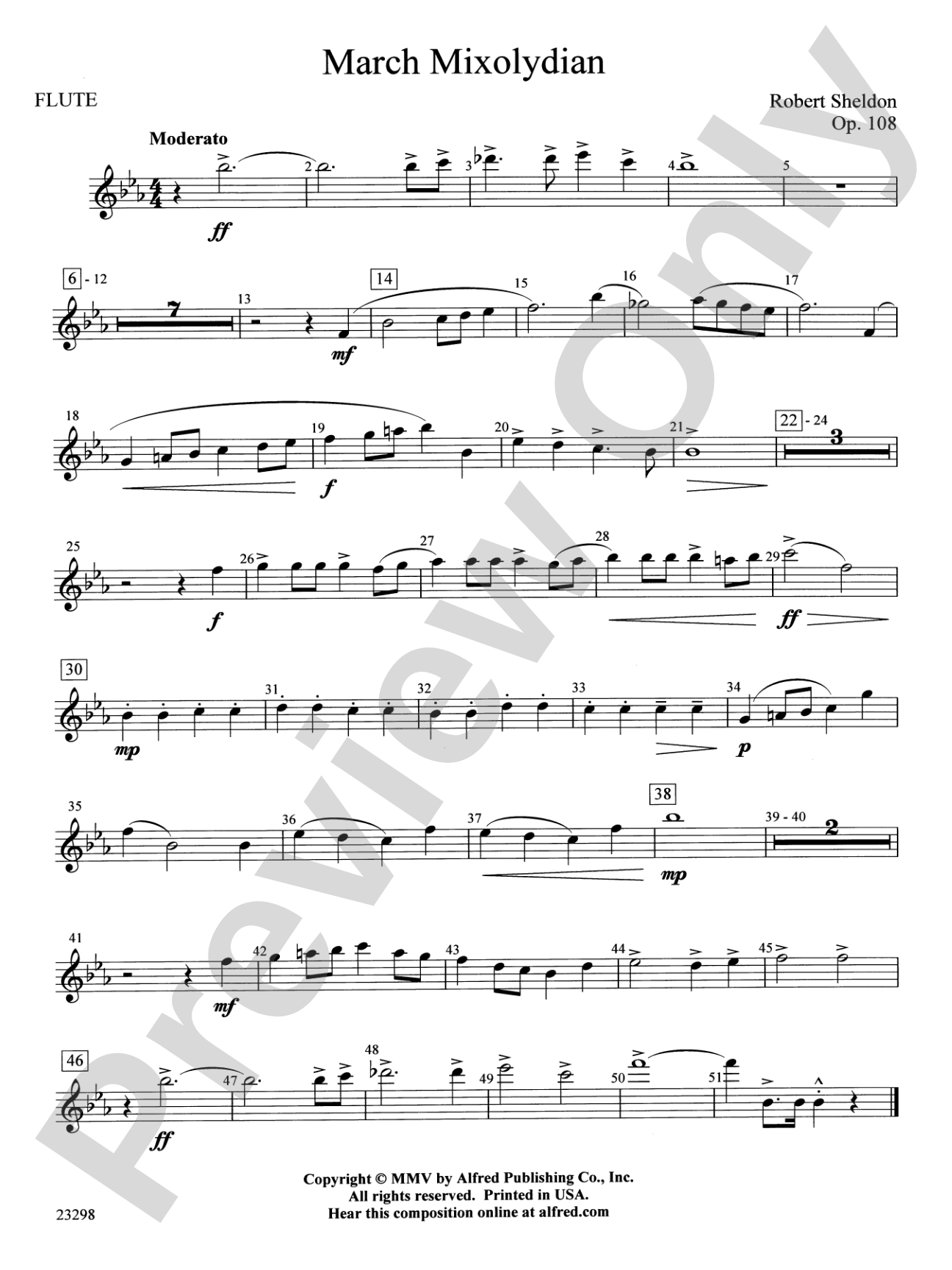 March Mixolydian: Flute