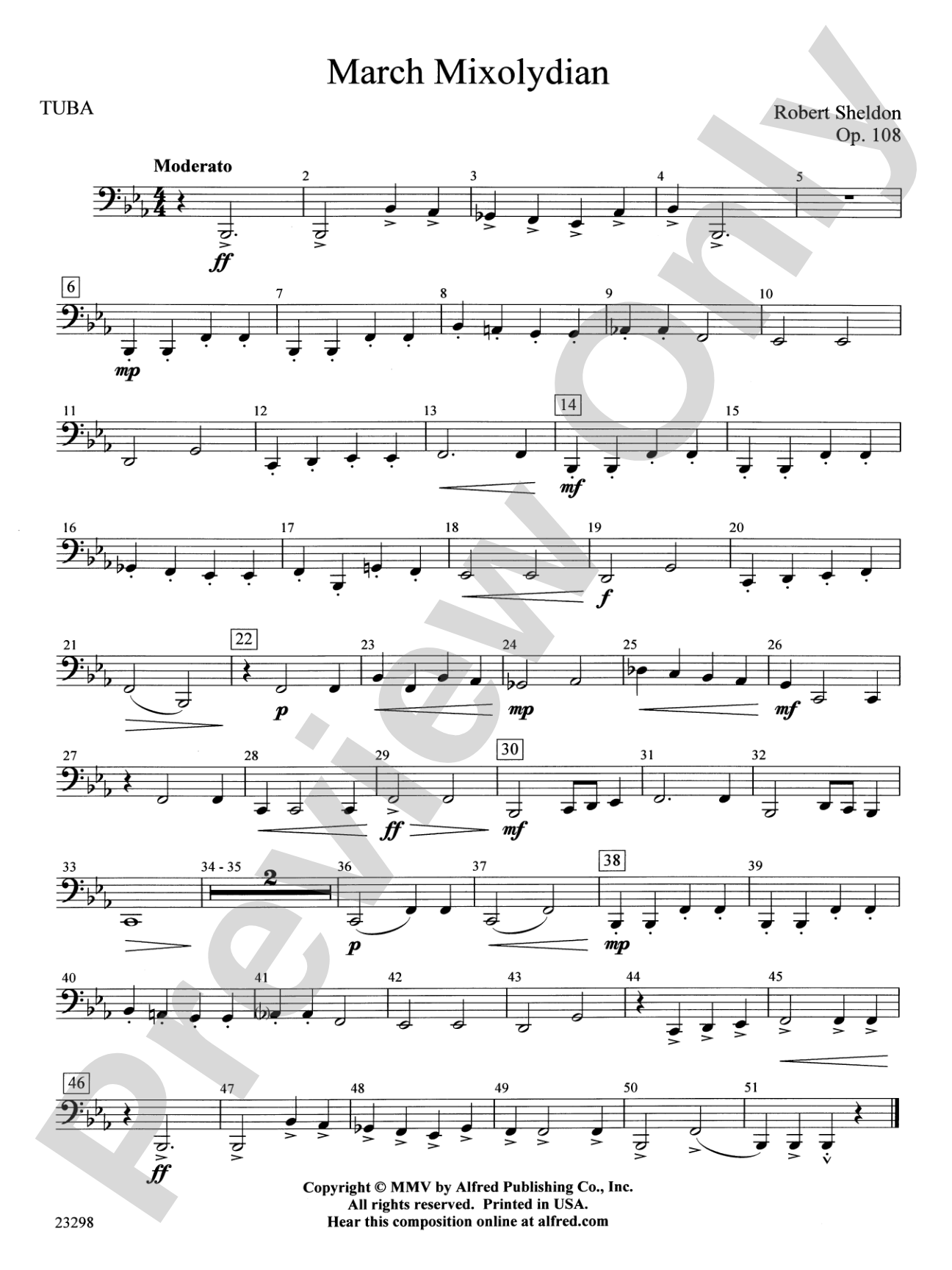 March Mixolydian: Tuba