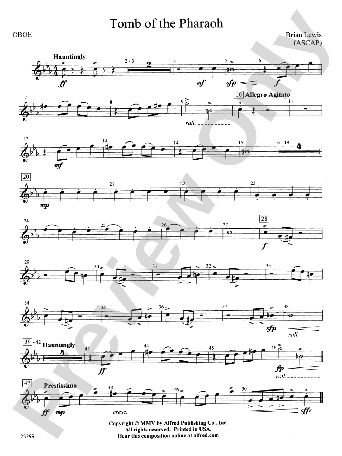 Tomb of the Pharaoh: Oboe