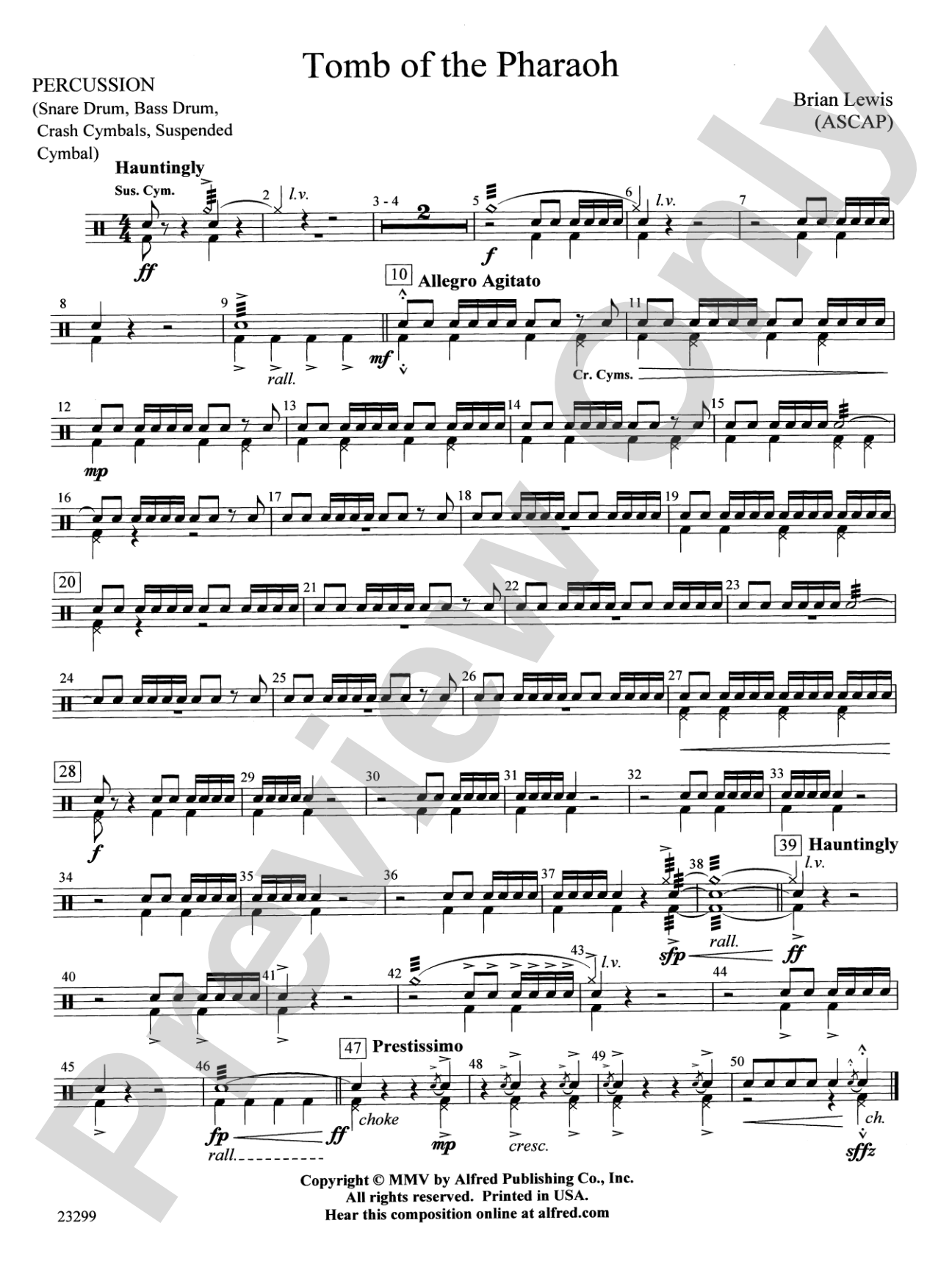 Tomb of the Pharaoh: 1st Percussion
