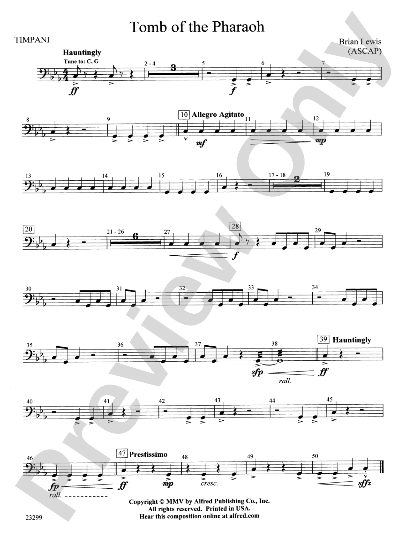 Tomb of the Pharaoh: Timpani