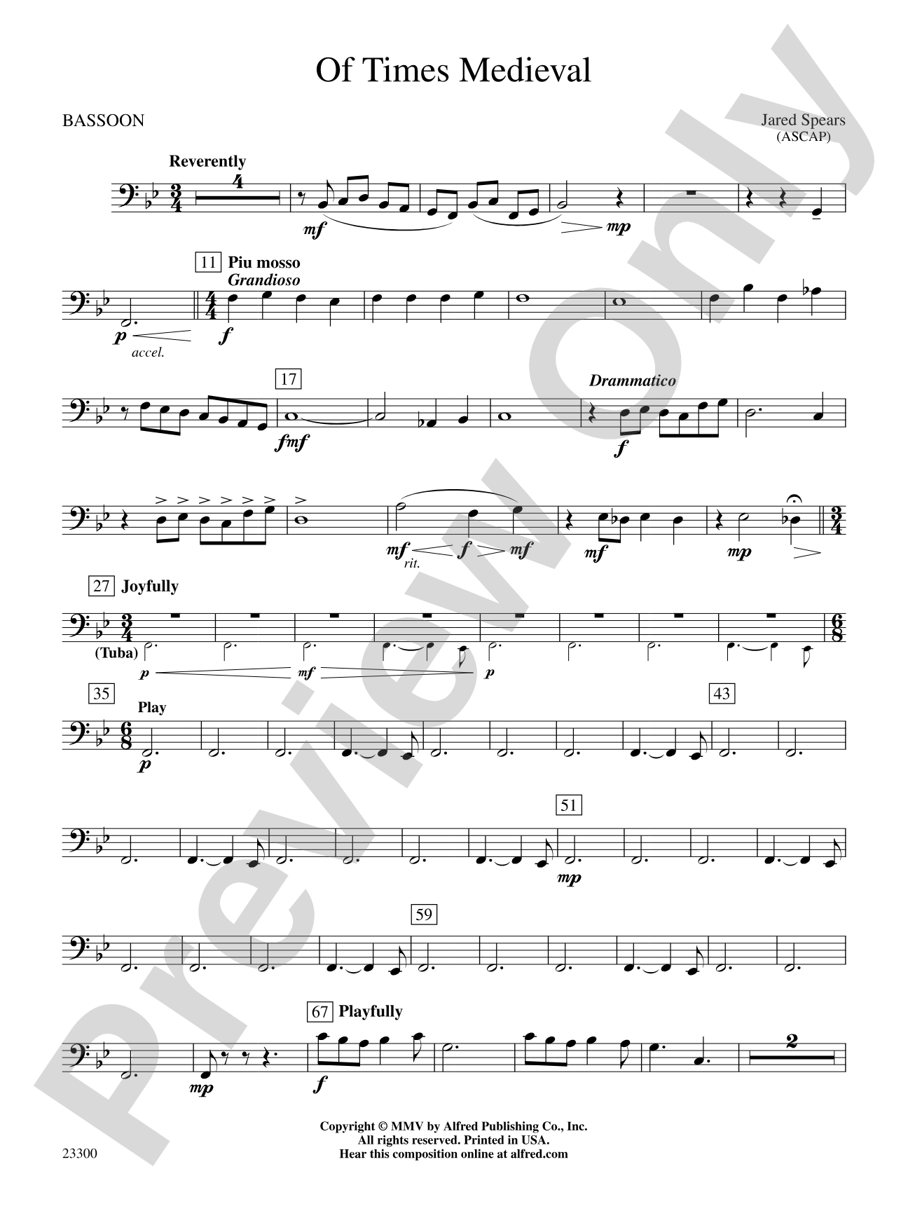 Of Times Medieval: Bassoon