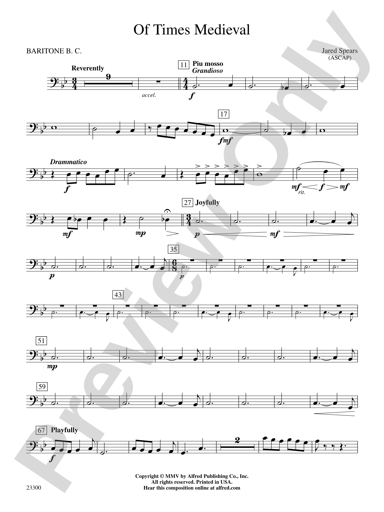 Of Times Medieval: Baritone B.C.