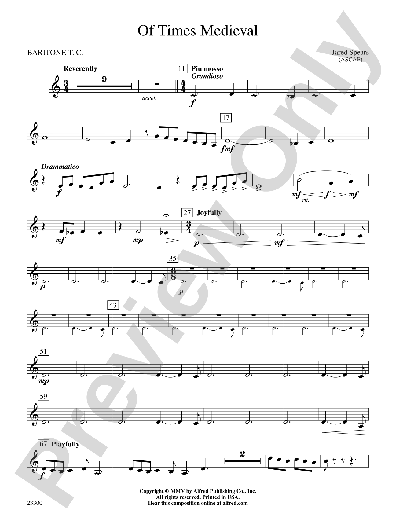 Of Times Medieval: Baritone T.C.