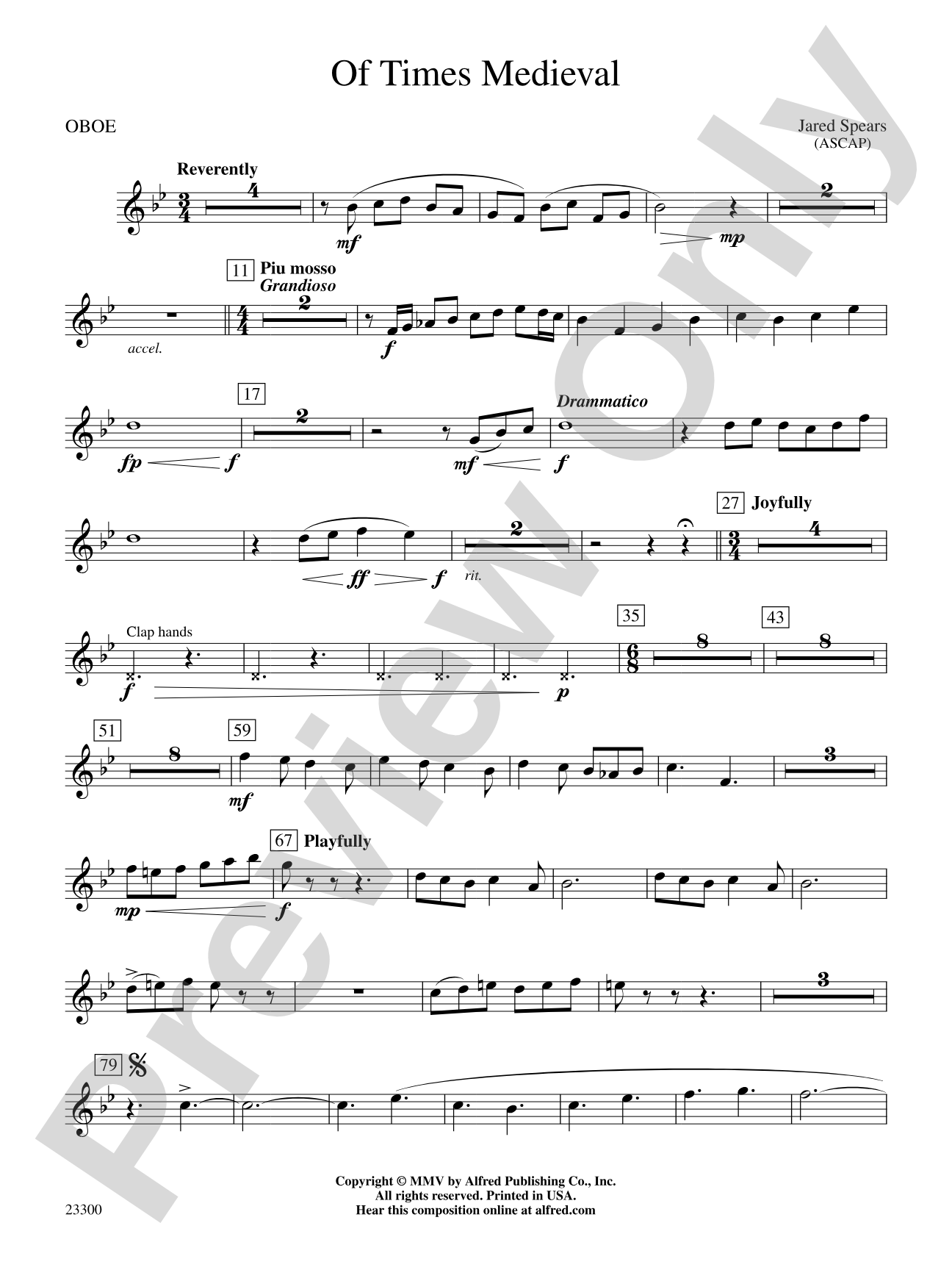 Of Times Medieval: Oboe