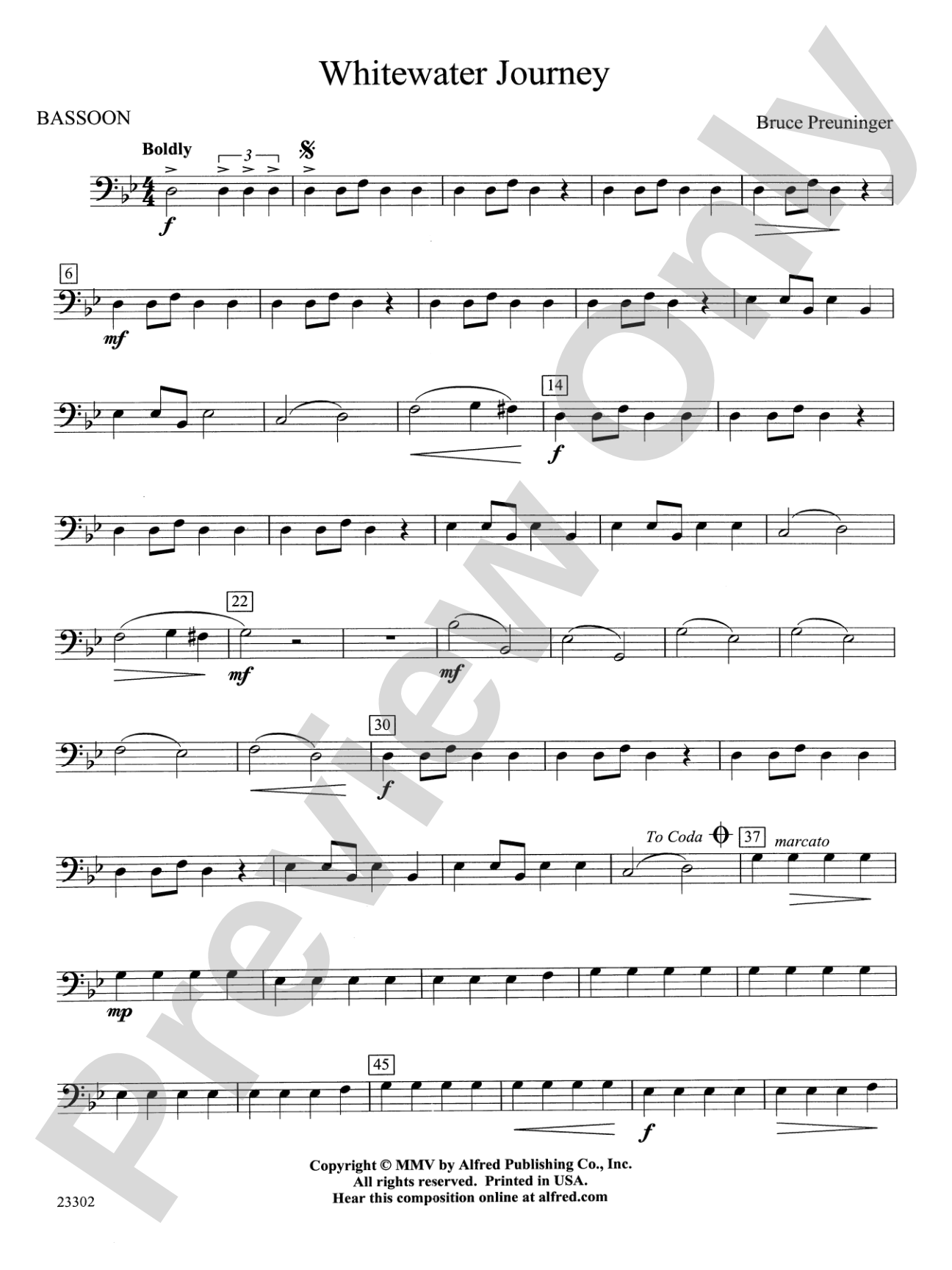 White Water Journey: Bassoon