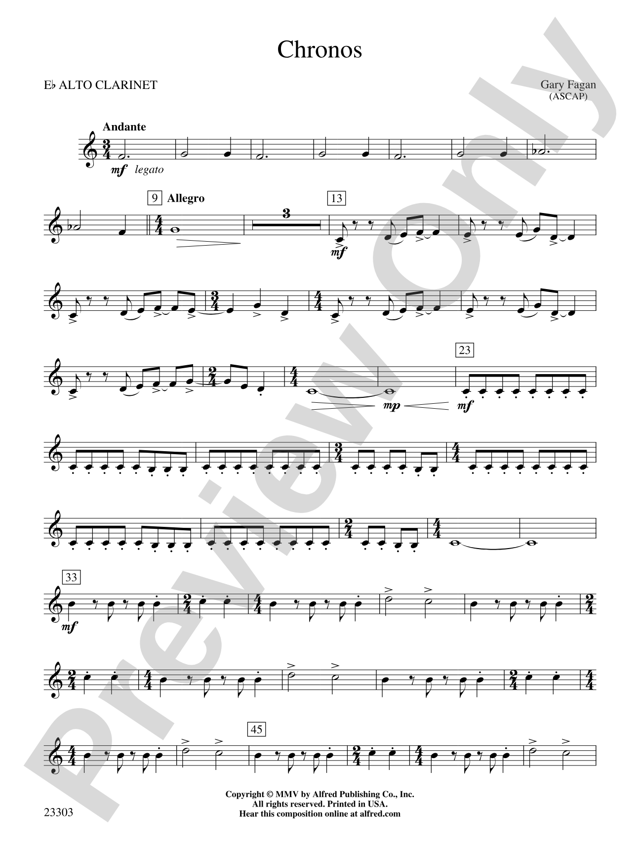 Chronos: E-flat Alto Clarinet