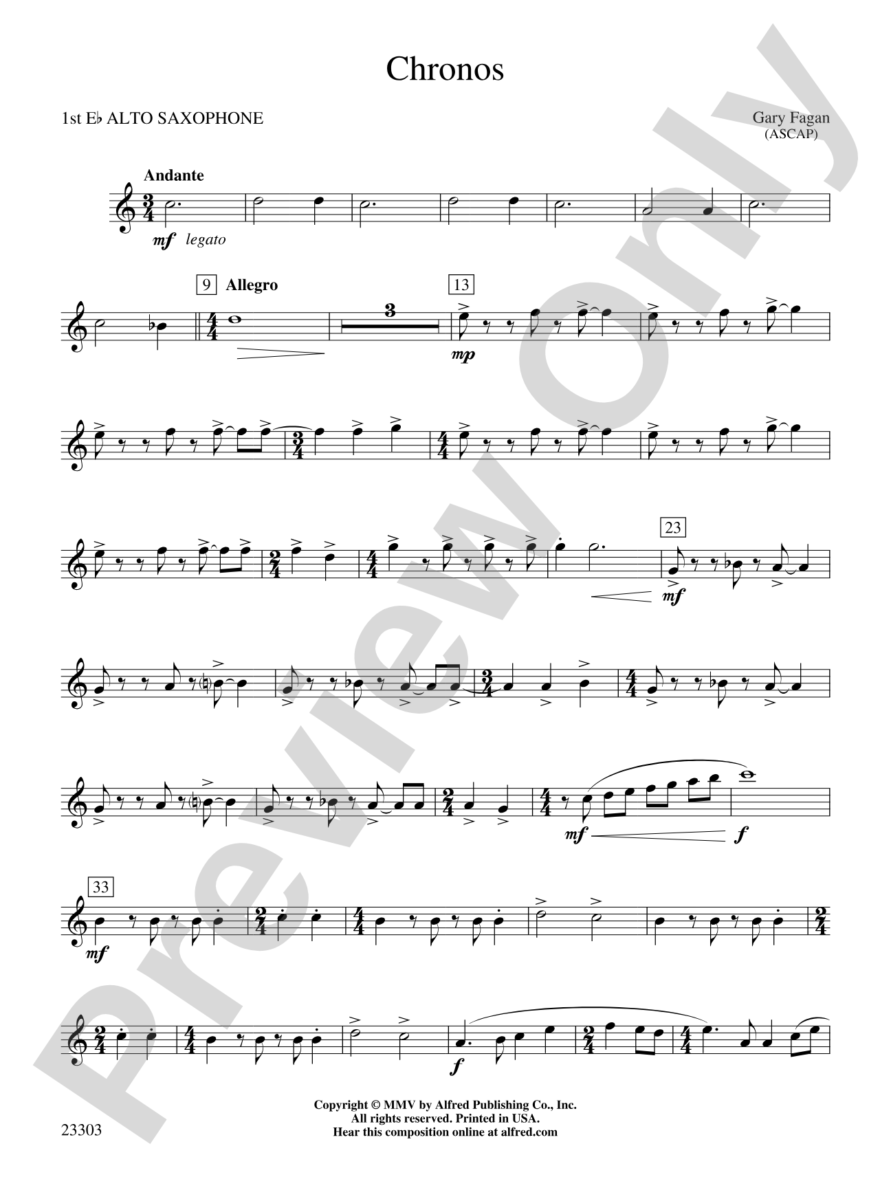 Chronos: E-flat Alto Saxophone