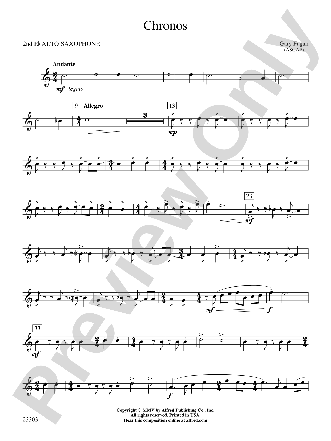 Chronos: 2nd E-flat Alto Saxophone