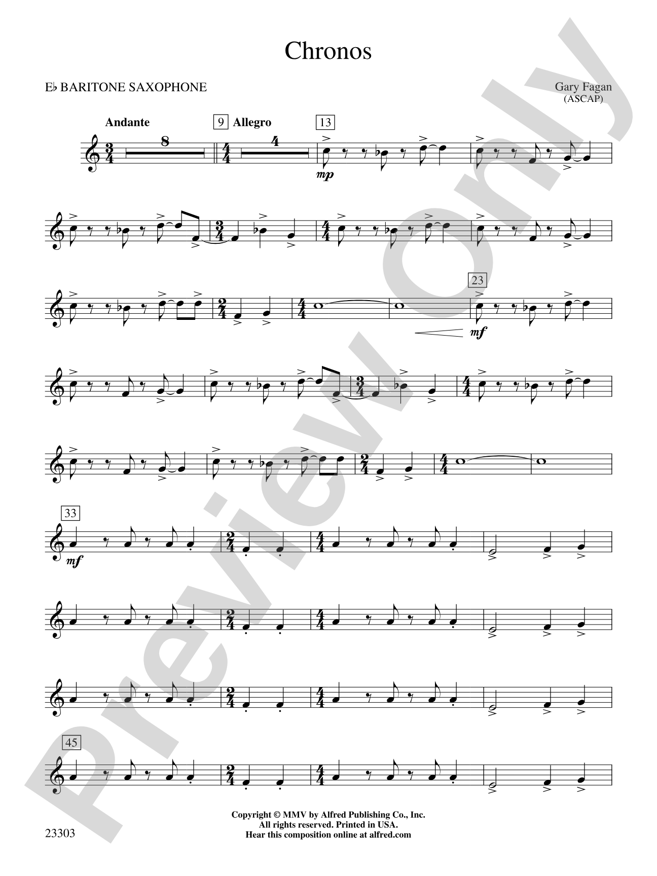 Chronos: E-flat Baritone Saxophone