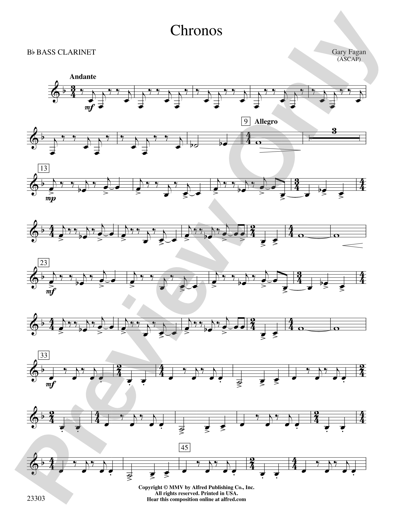 Chronos: B-flat Bass Clarinet