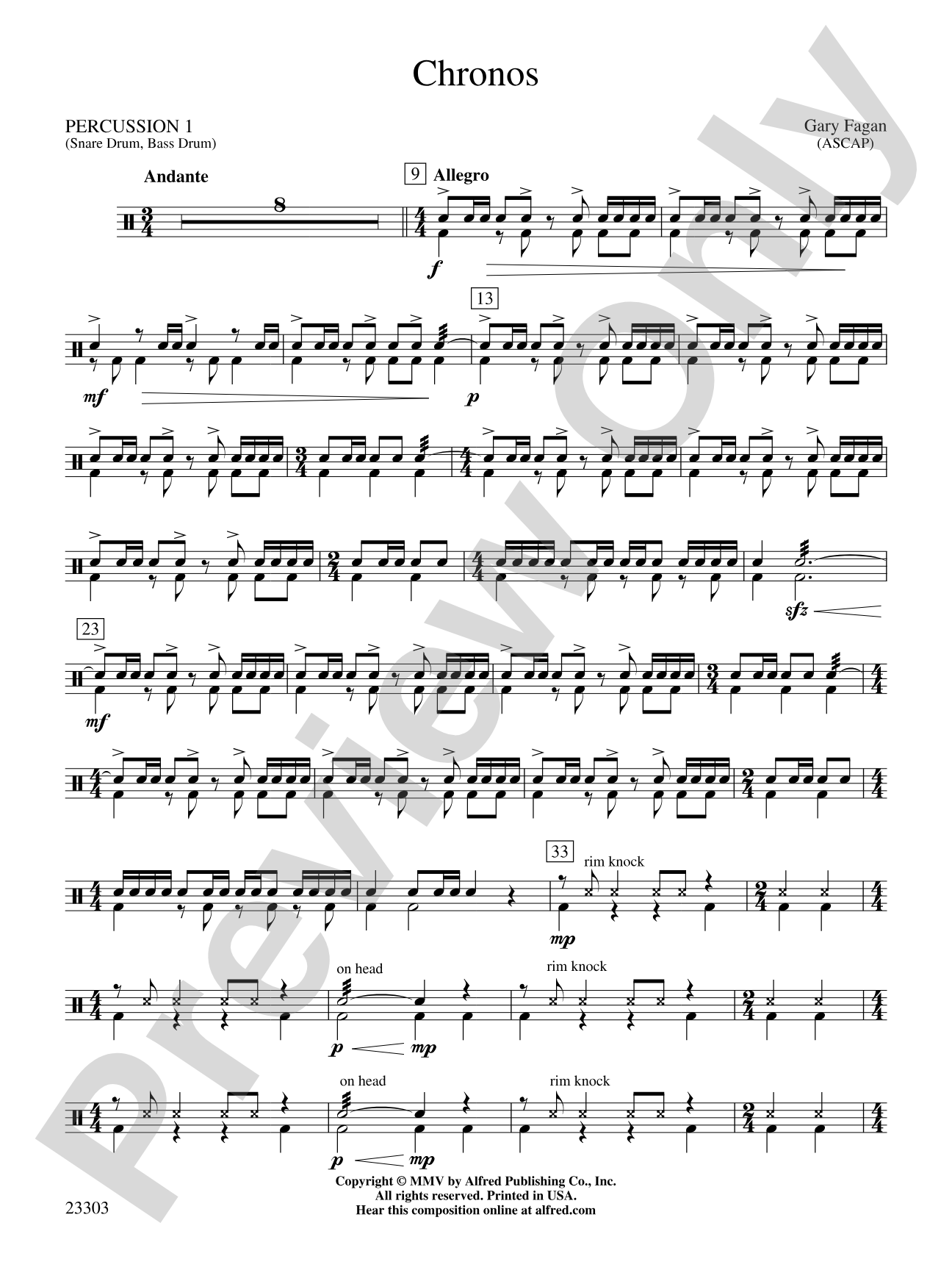 Chronos: 1st Percussion