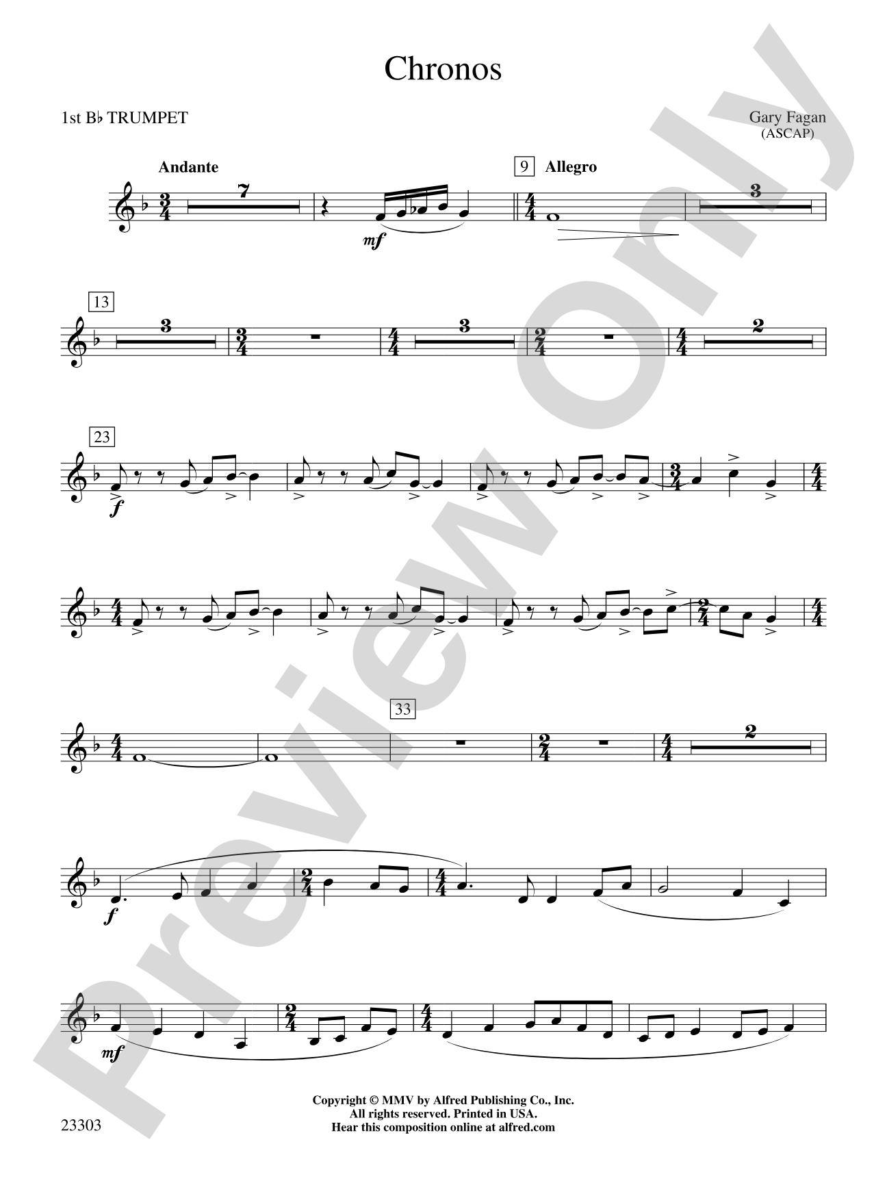Chronos: 1st B-flat Trumpet