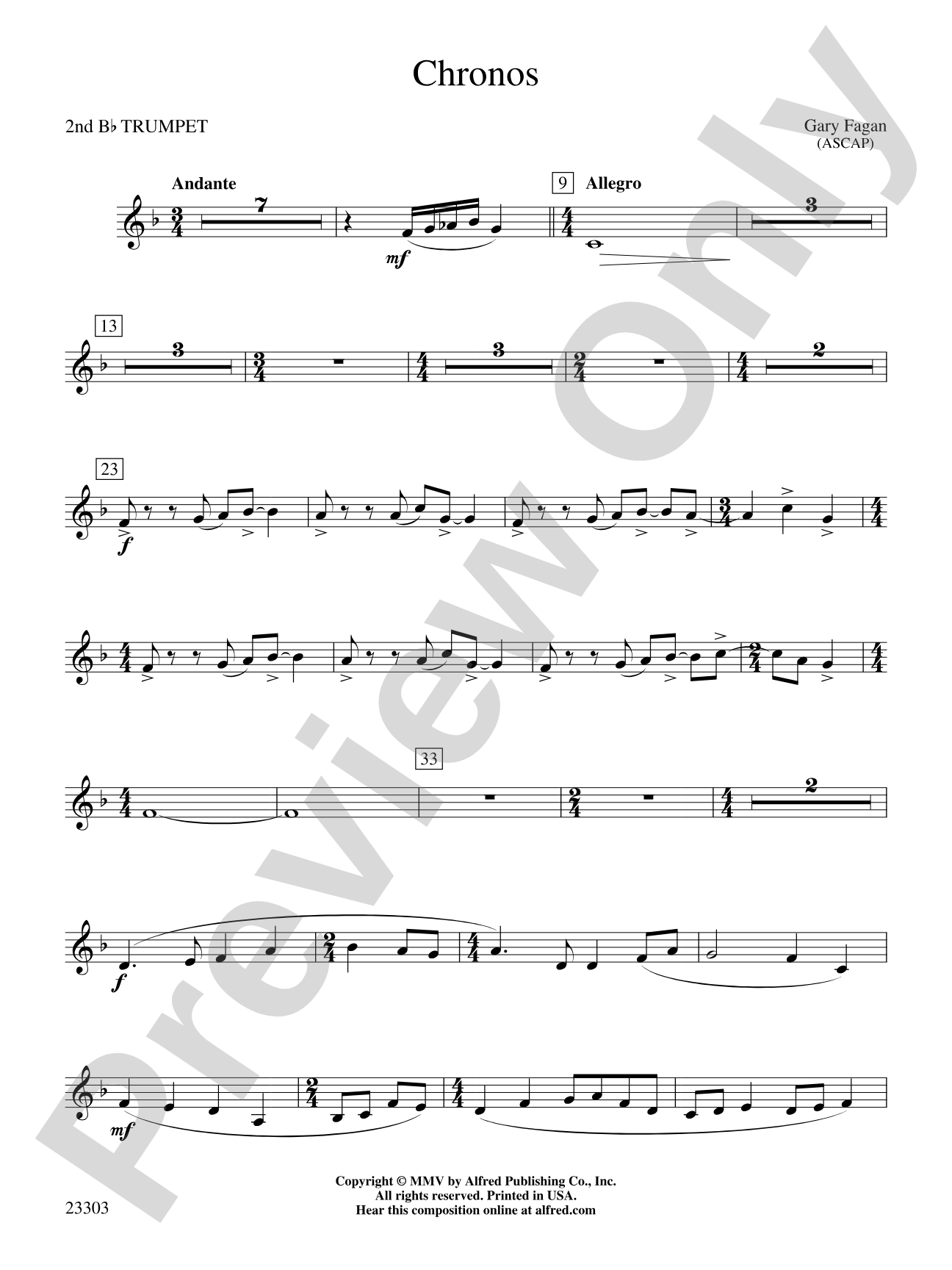 Chronos: 2nd B-flat Trumpet