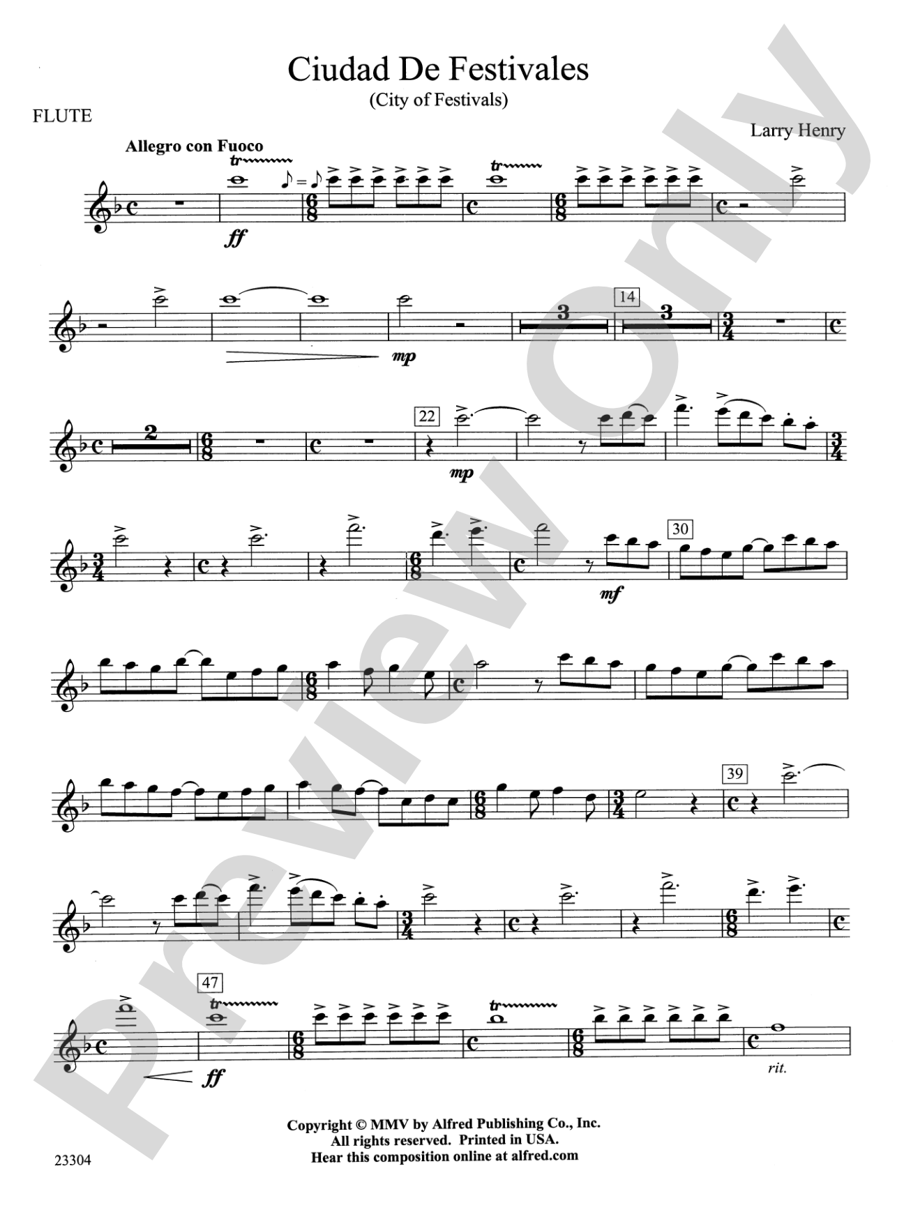 Ciudad de Festivales: Flute
