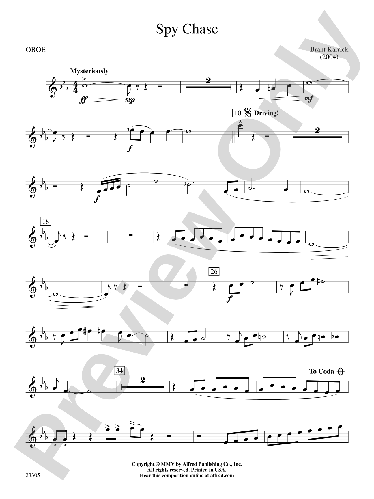 Spy Chase: Oboe