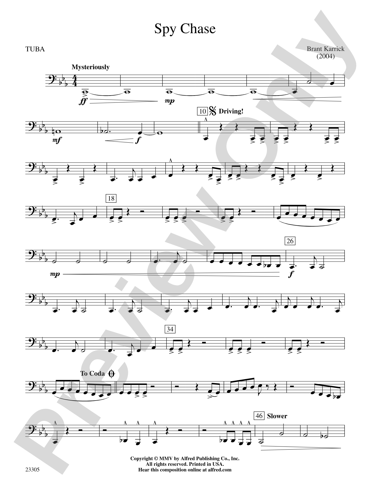 Spy Chase: Tuba