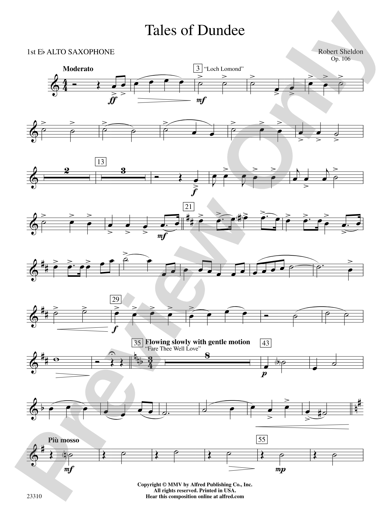 Tales of Dundee: E-flat Alto Saxophone