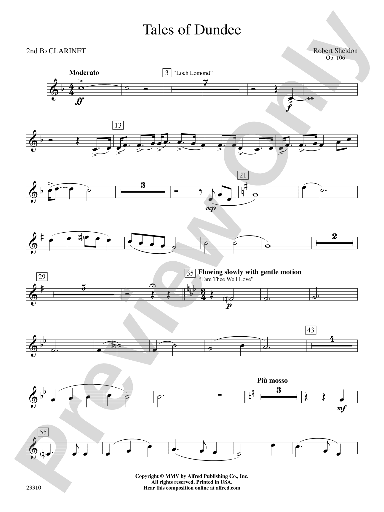 Tales of Dundee: 2nd B-flat Clarinet