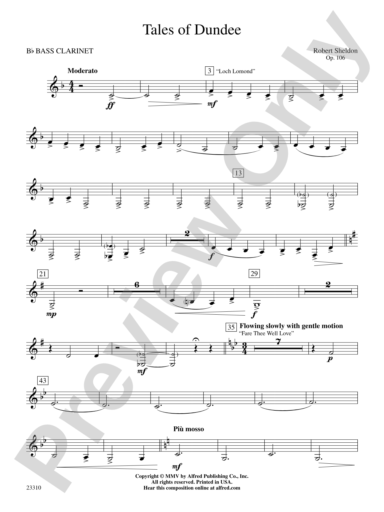 Tales of Dundee: B-flat Bass Clarinet
