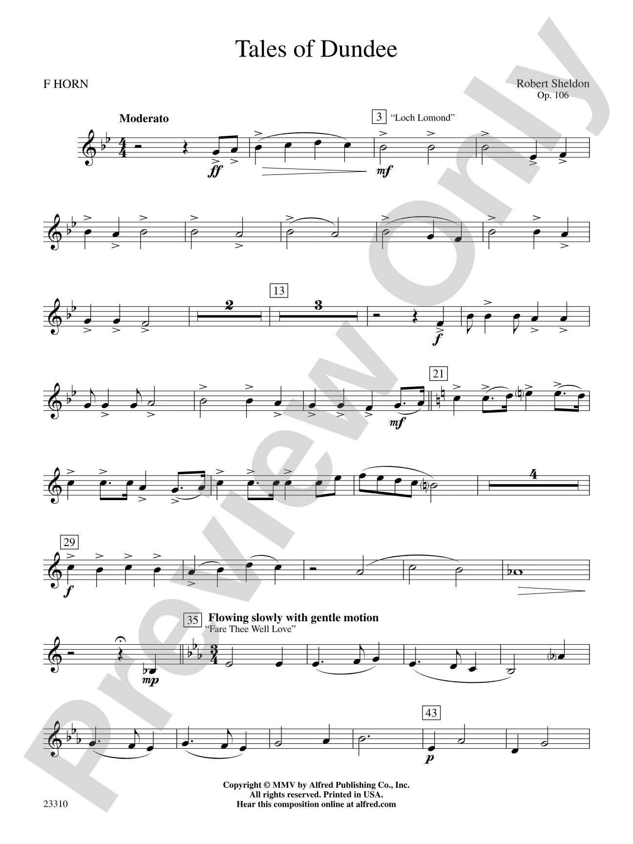 Tales of Dundee: 1st F Horn