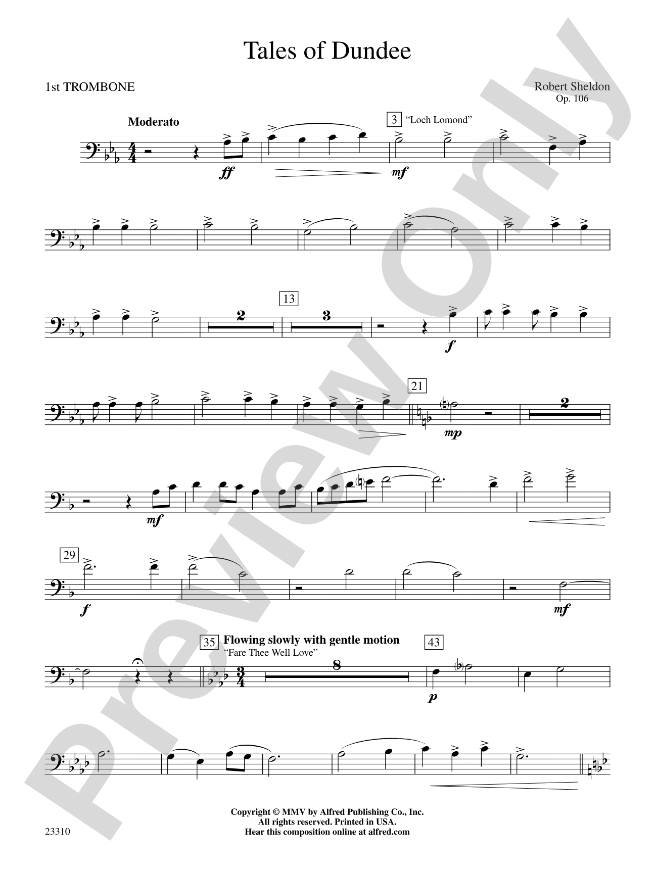 Tales of Dundee: 1st Trombone
