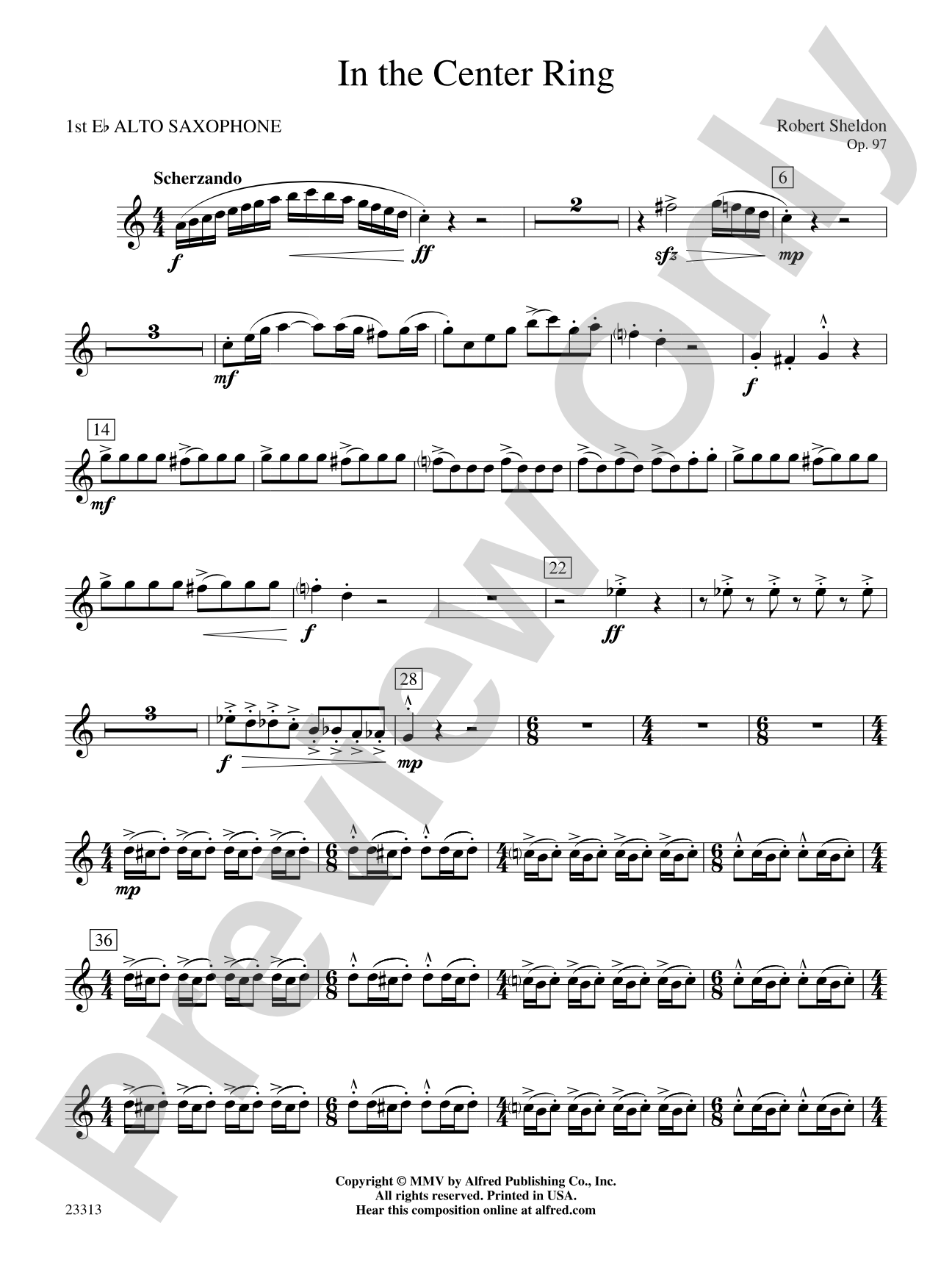 In the Center Ring: E-flat Alto Saxophone