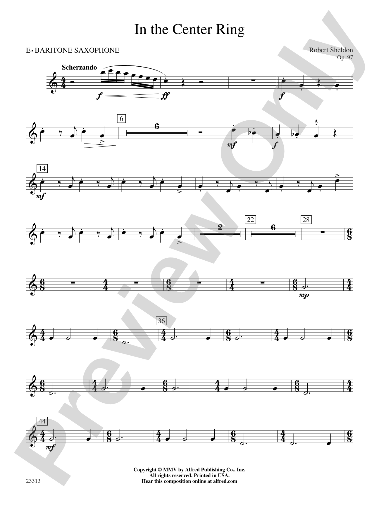 In the Center Ring: E-flat Baritone Saxophone