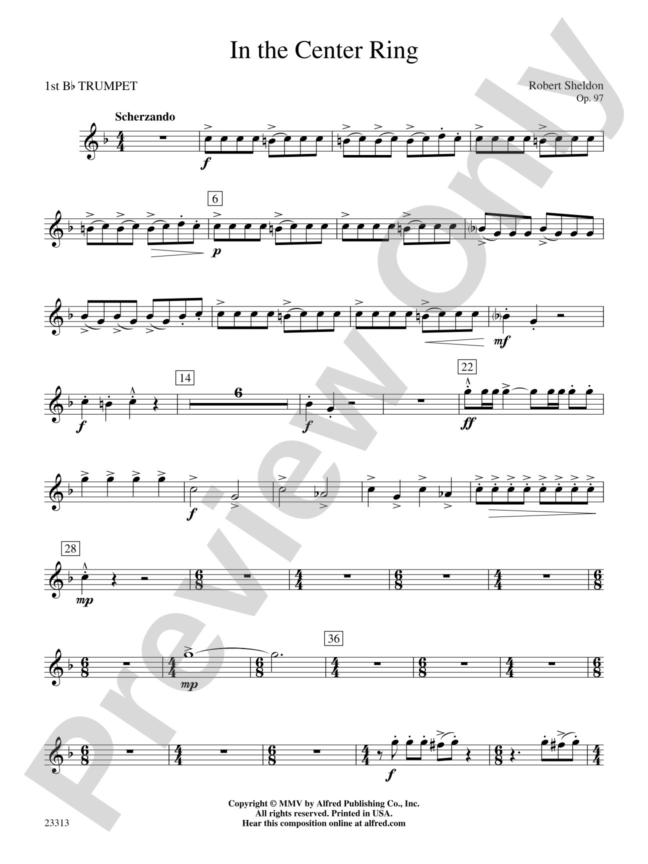 In the Center Ring: 1st B-flat Trumpet