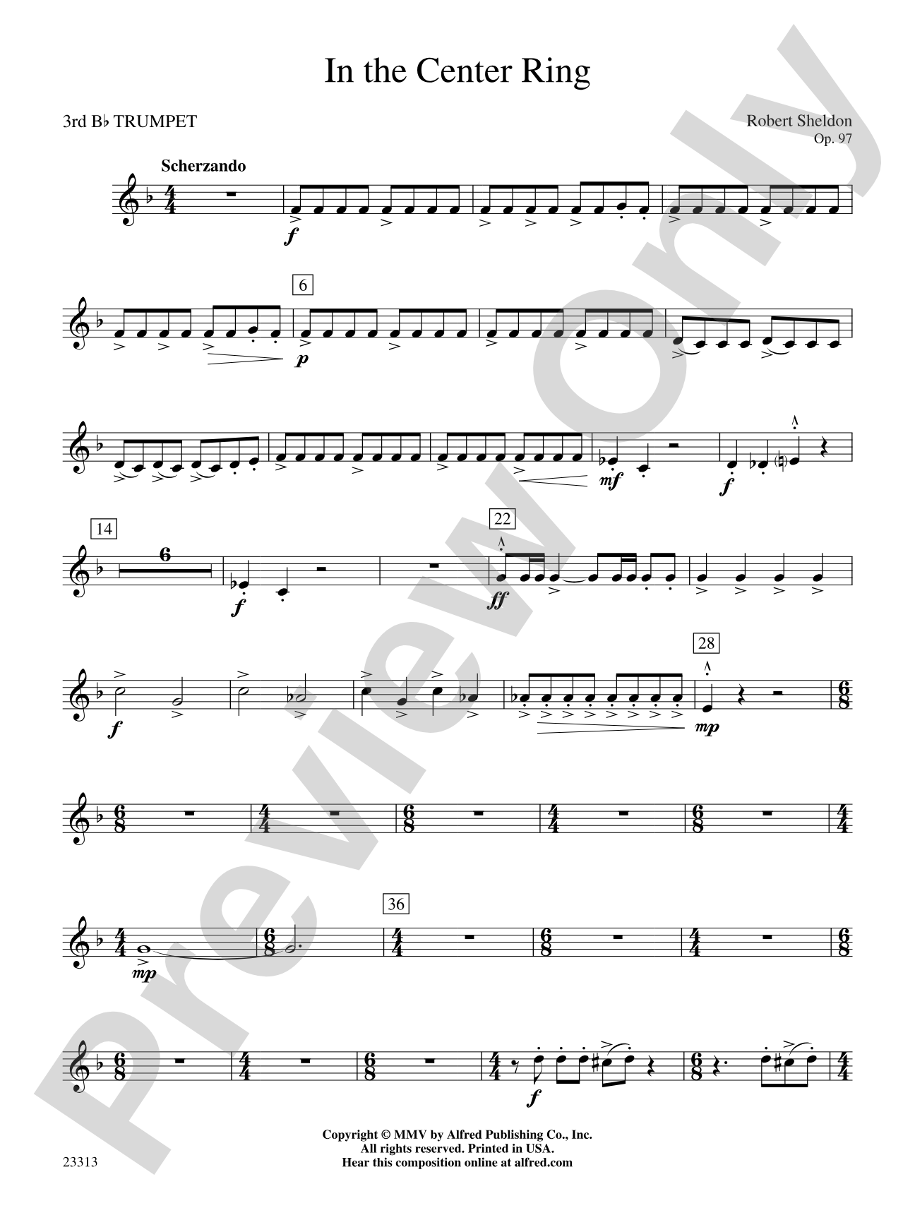 In the Center Ring: 3rd B-flat Trumpet