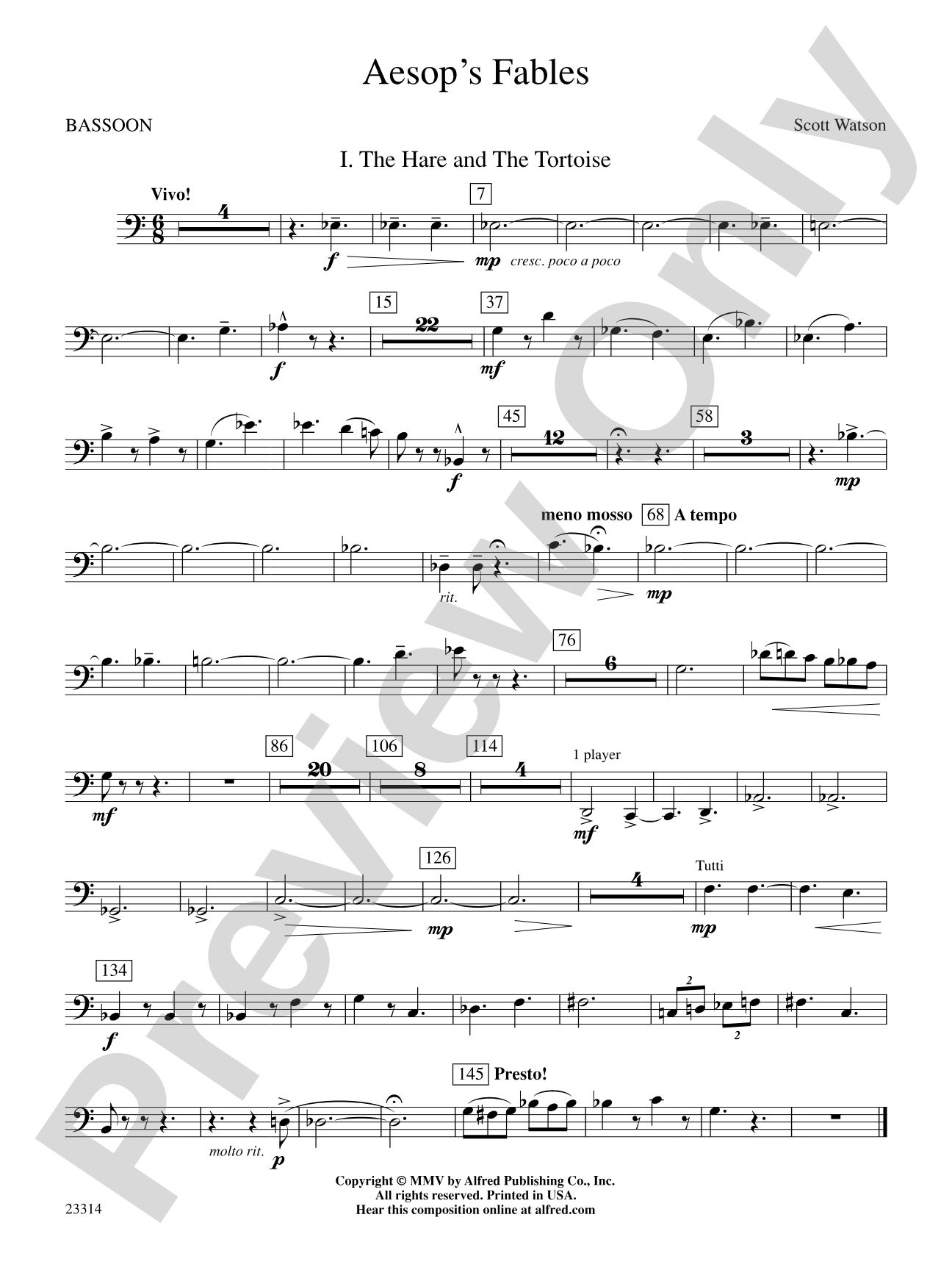 Aesop's Fables: Bassoon