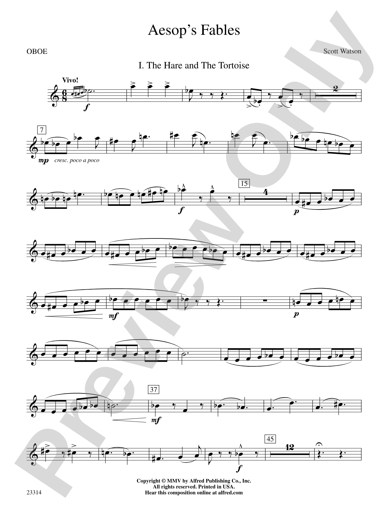 Aesop's Fables: Oboe