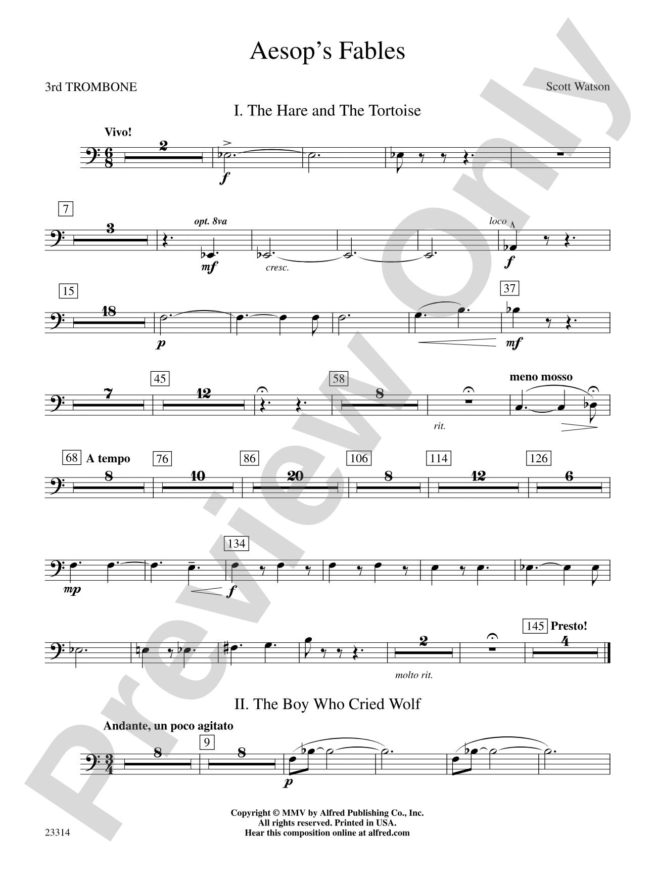 Aesop's Fables: 3rd Trombone