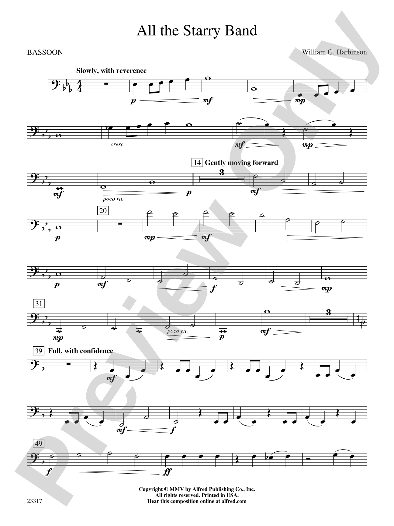 All the Starry Band: Bassoon