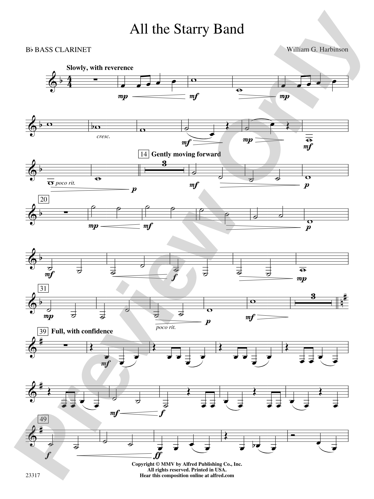 All the Starry Band: B-flat Bass Clarinet
