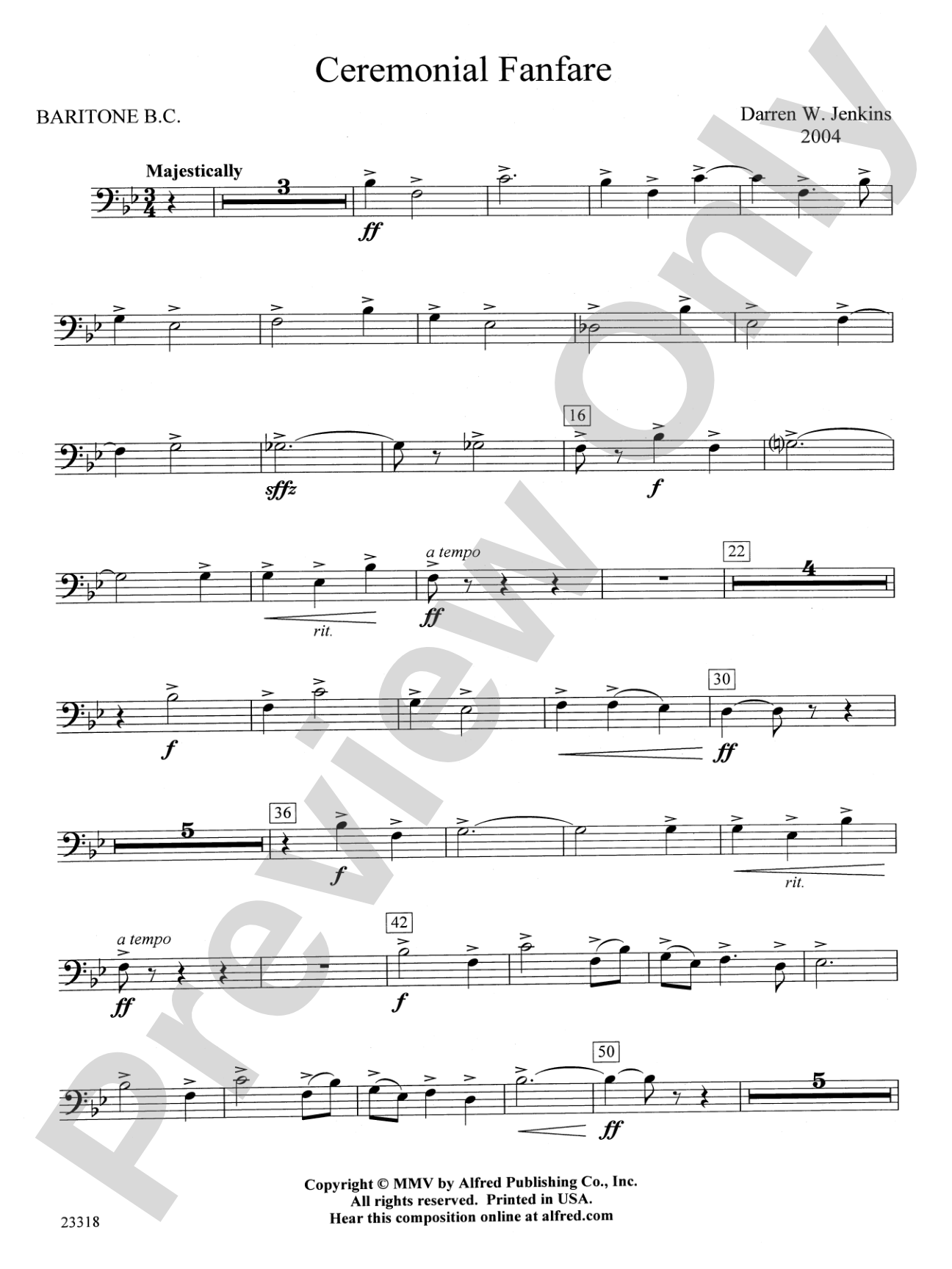 Ceremonial Fanfare: Baritone B.C.