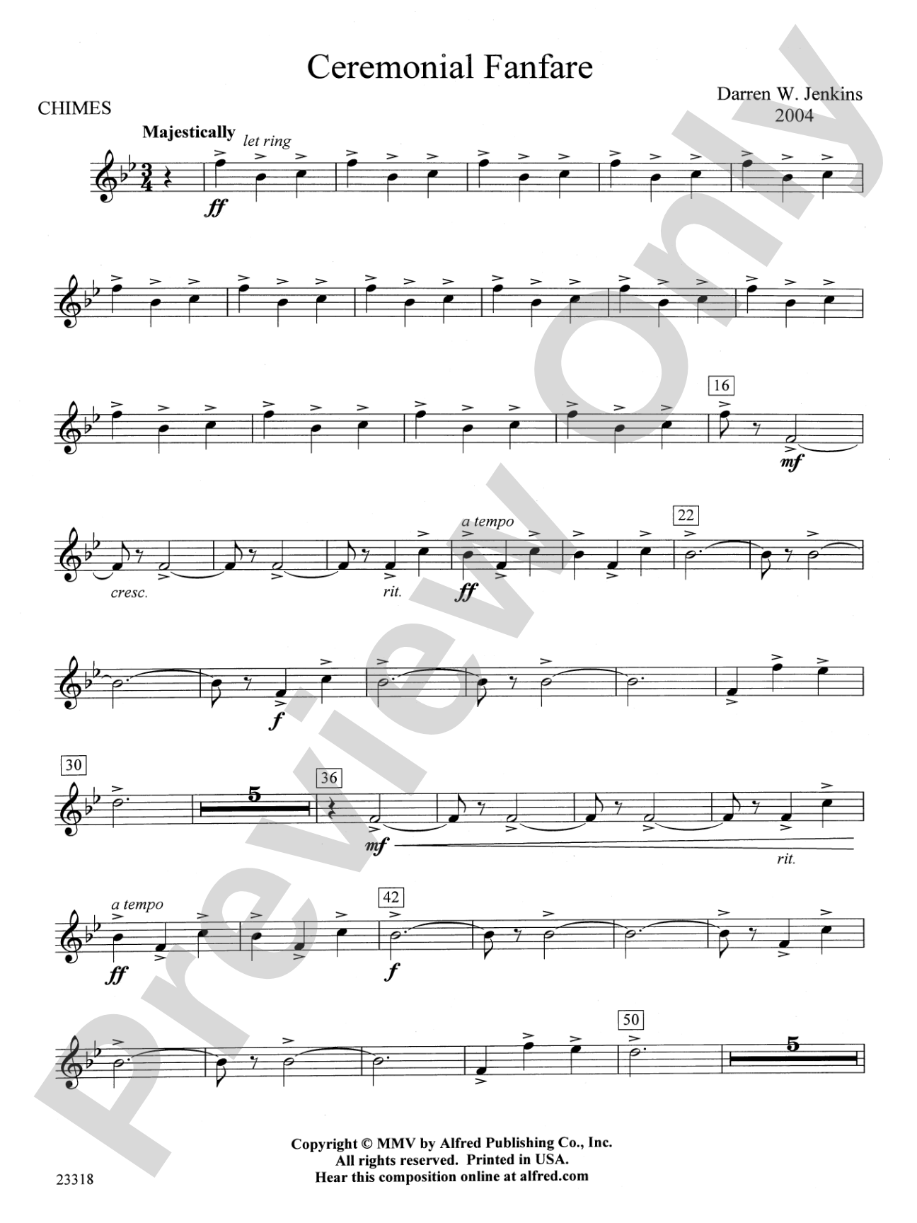 Ceremonial Fanfare: Chimes