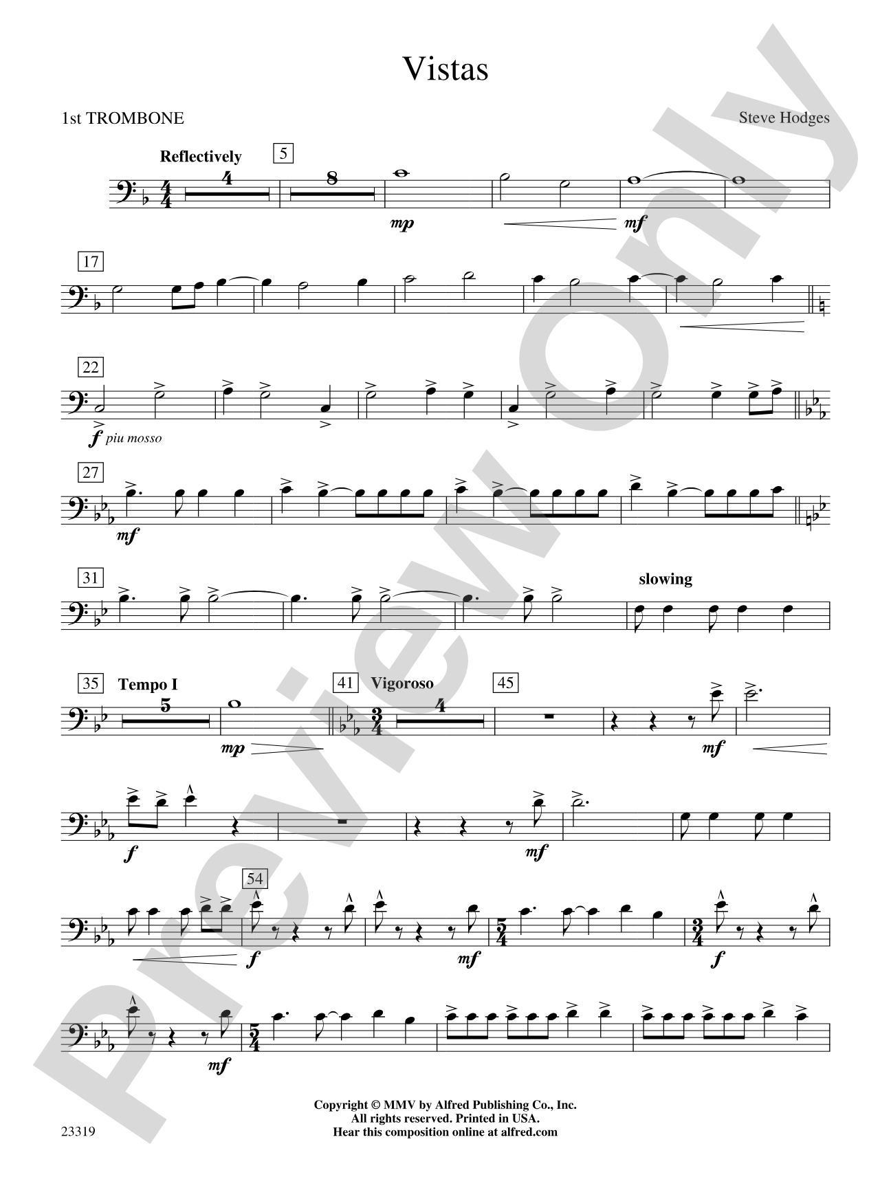 Vistas: 1st Trombone