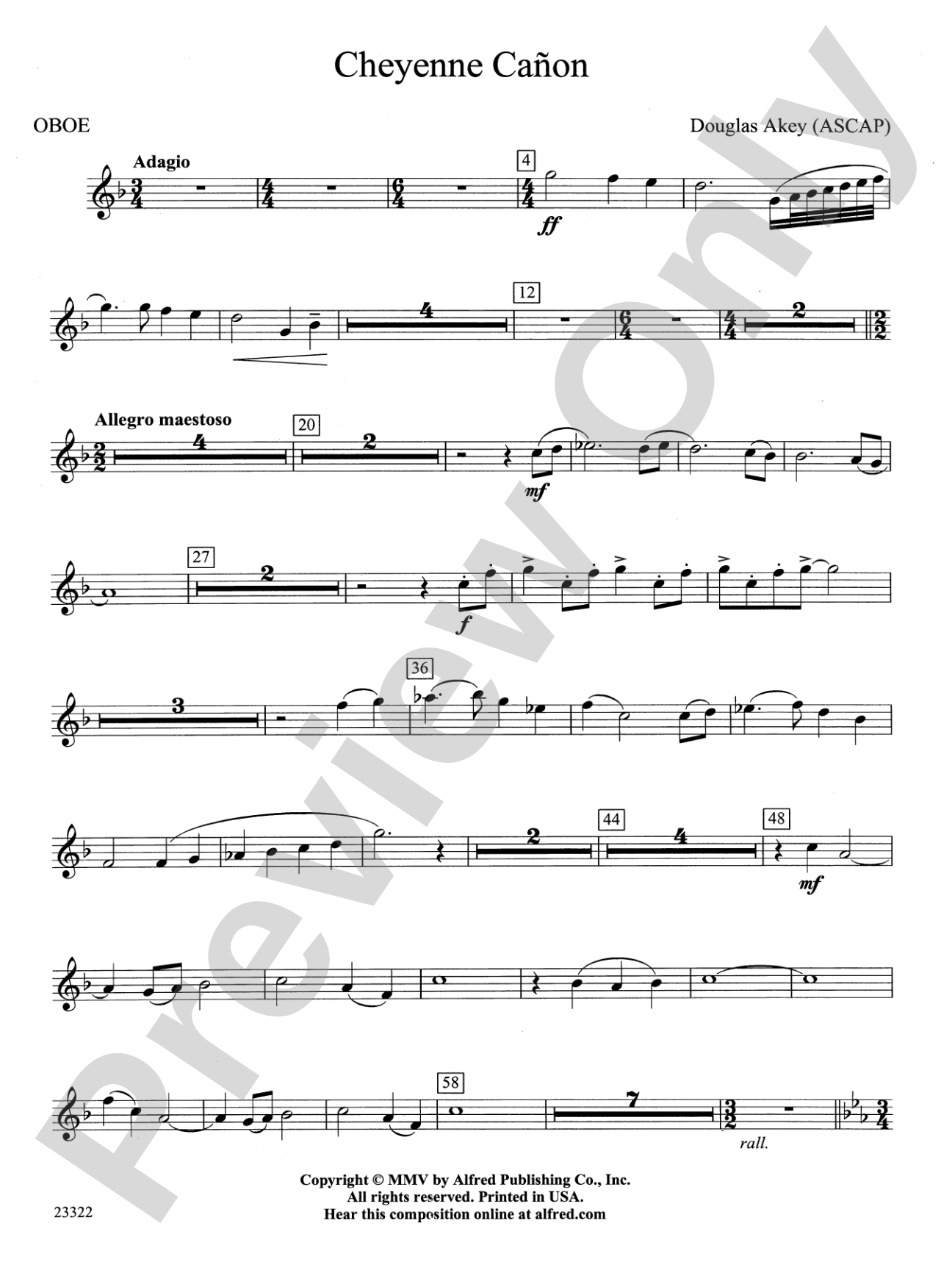 Cheyenne Cañon: Oboe
