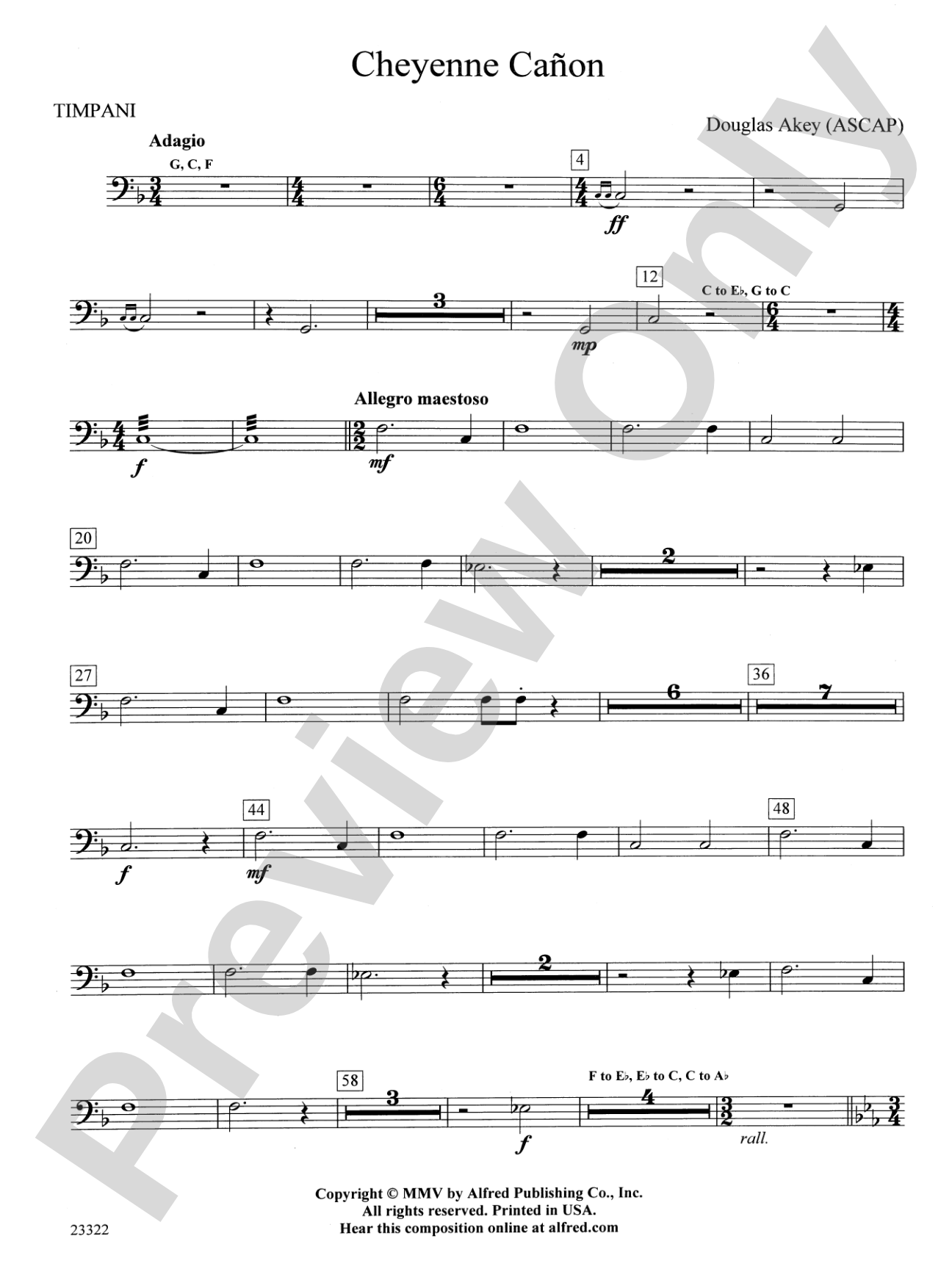Cheyenne Cañon: Timpani