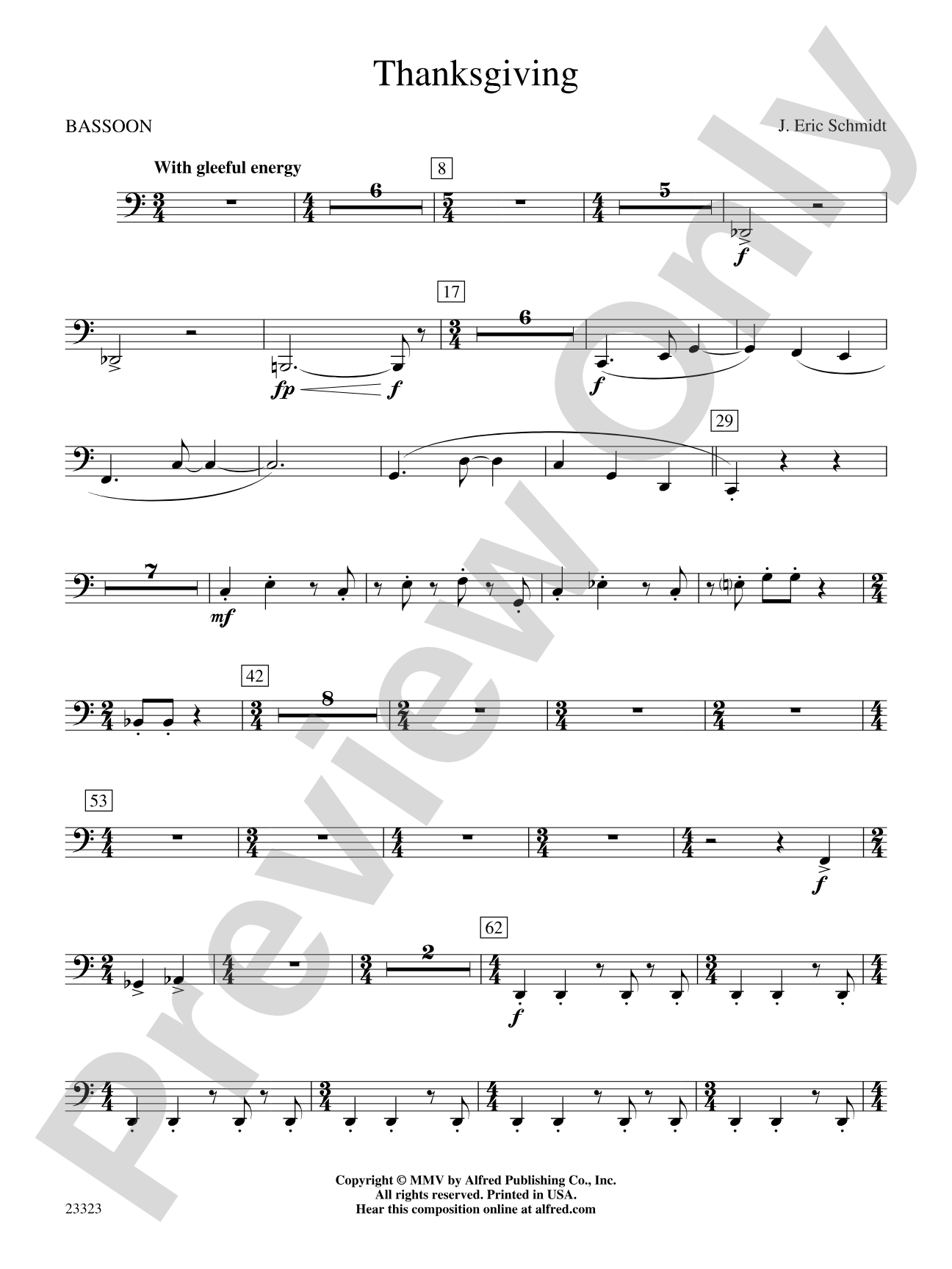 Thanksgiving: Bassoon