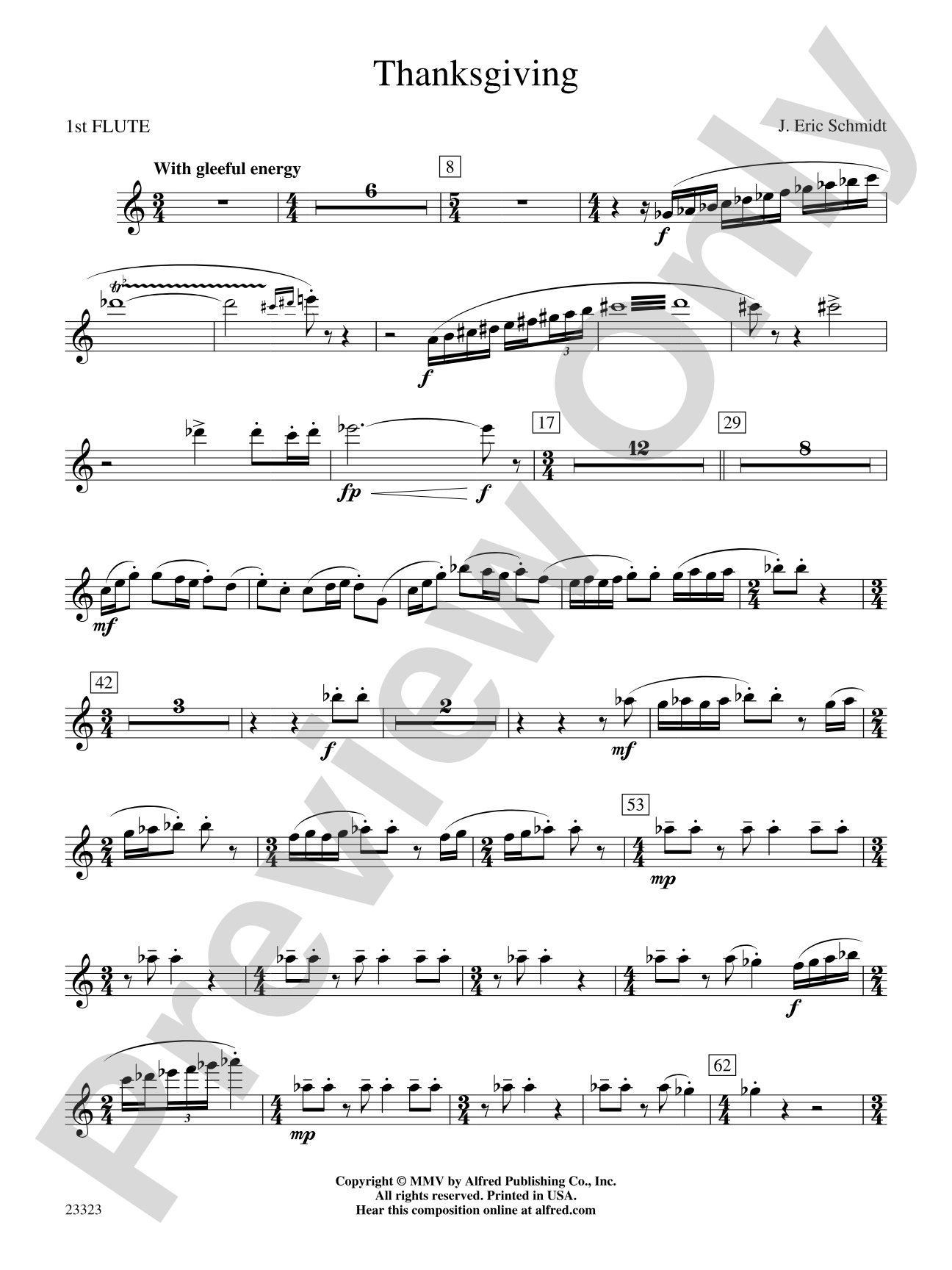 Thanksgiving: Flute