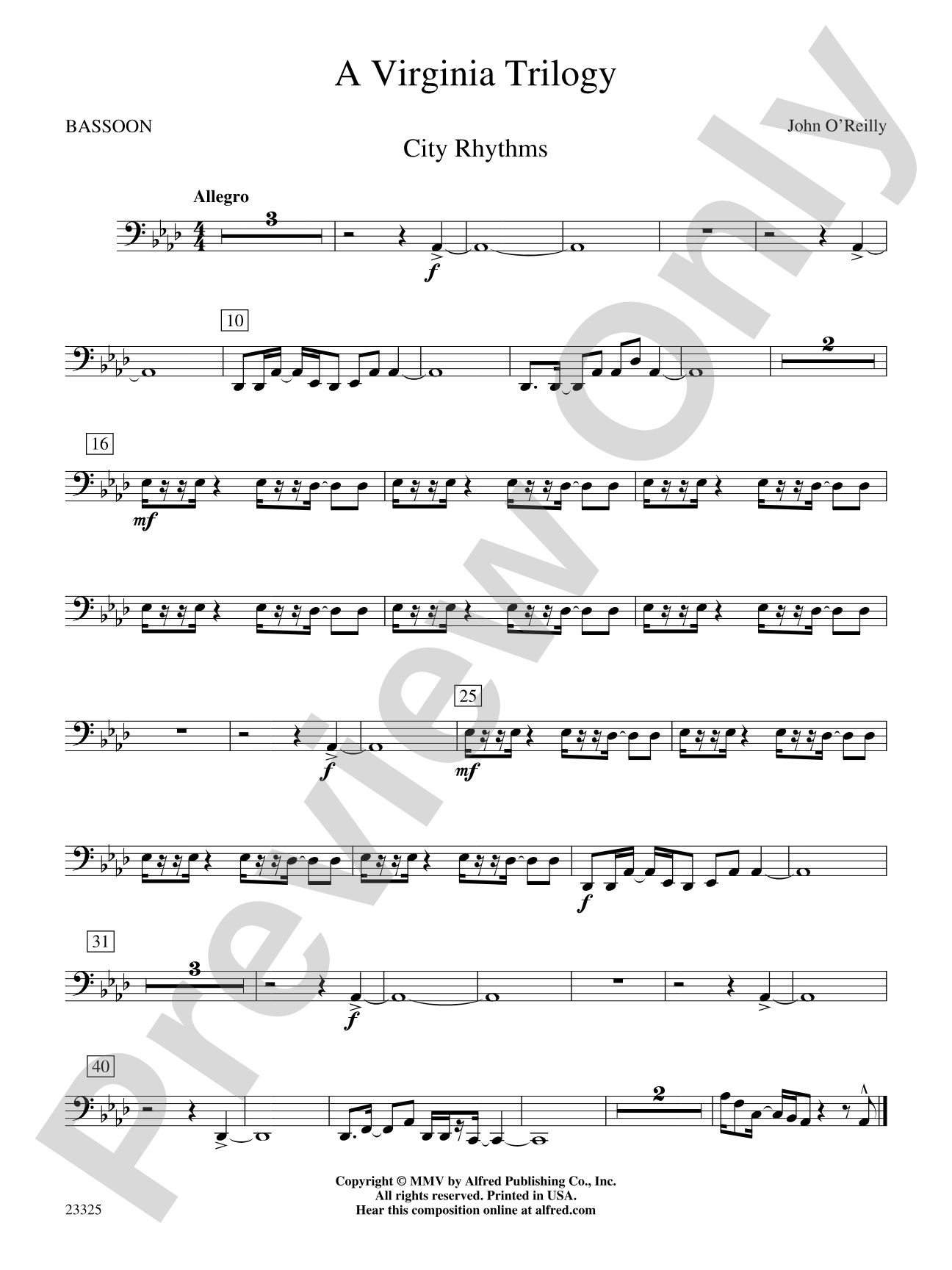 A Virginia Trilogy: Bassoon