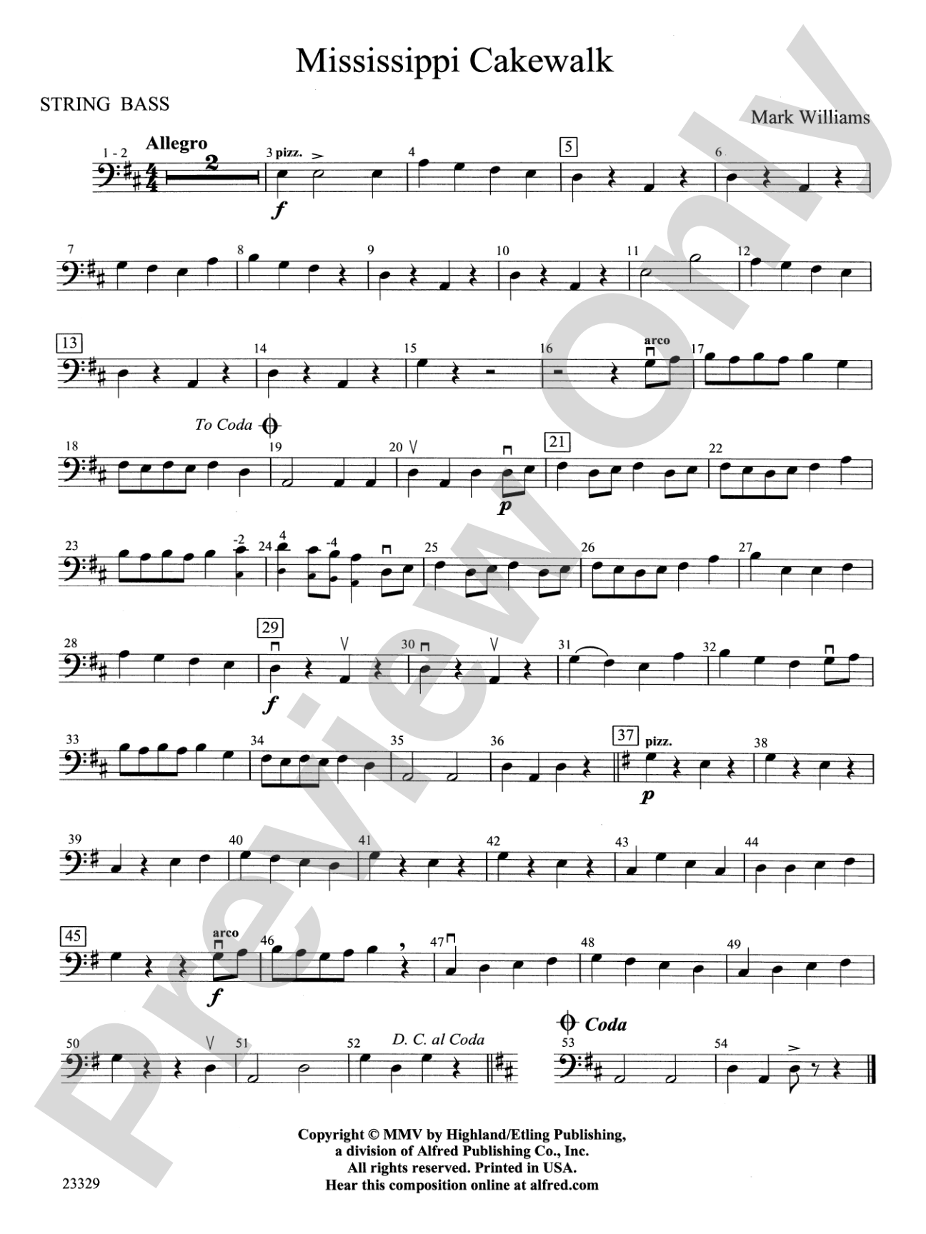 Mississippi Cakewalk: String Bass
